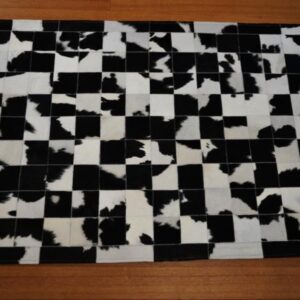 Black and White - Refresh your Decor - A Gorgeous Patchwork Cowhide Rug
