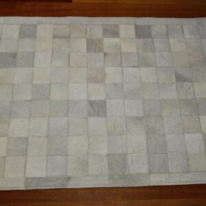 50 SHADES OF WHITE - A GORGEOUS PREMIUM PATCHWORK COWHIDE RUG