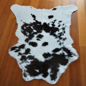 A Fairy's Ring In Earthen Brown - A Beautiful Super Soft Calfskin Rug