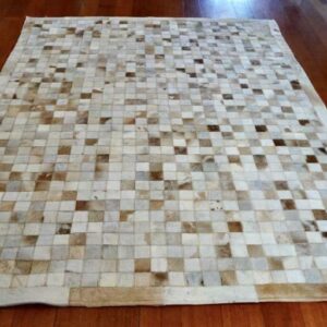 Soft Jersey Caramel Tones - A Beautiful Artisan Made Cowhide Rug