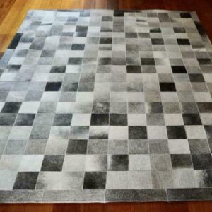 Subtle Style - A Stunning Steel Grey Cowhide Rug