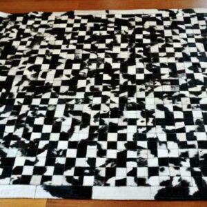Black and White - Fresh as a Daisy - A Lovely Classic  - A Patchwork Cowhide Rug