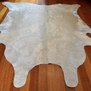 Big and Totally Beautiful Upholstery Grade - Ivory /White Premium Cowhide Rug