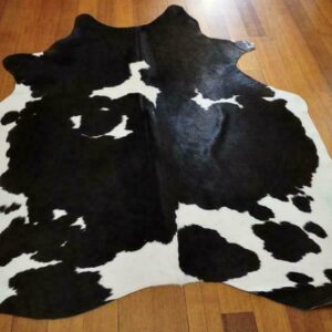 A Classic Smaller Sized Friesian Cowhide Rug