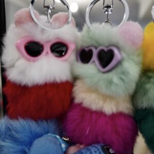 Genuine Fur Furbies - Lightweight and Fun - Perfect for your Keys or as a Handbag Accessory