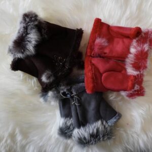 A Winter Warmer - Gorgeous FIngerless Gloves - Only Grey Left