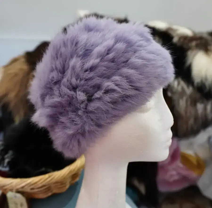 Winter Warm - A Stunning  Rabbit Headband  /Scarf