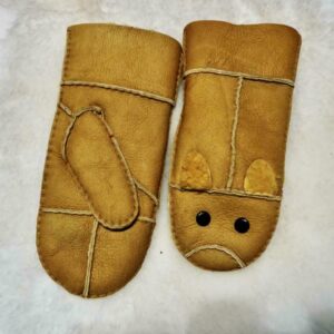 Super Soft & Super Warm & Super Cute - Genuine Lambskin Shearling Leather Mittens