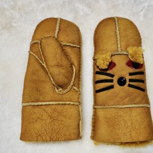Super Cute Genuine Lambskin Shearling Mittens -