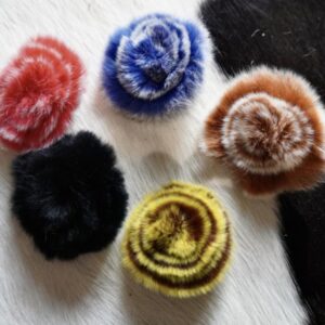 Fur Rose Brooches - That Finishing Touch to you Winter Wardrobe
