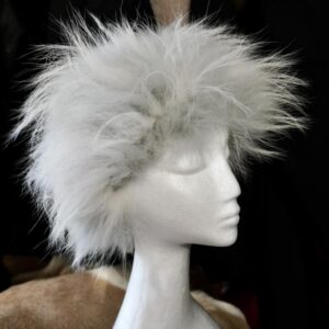 Ice Blue & Beautiful - A WOnderful Snow Warm - Tanuki Elasticized Fur Headband