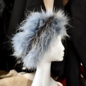 Blue & Grey Tones - A Classic Look - Beautiful FOr WInter -A Lovely Tanuki Elasticized Head Band