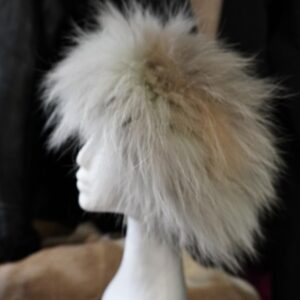 Grey & Apricot - Soft WInter Tones - A Fabulous Tanuki Head Band -