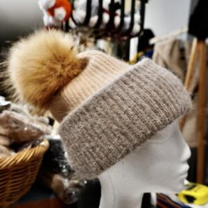 Super Thick Soft & Warm - A Lovely Two Tone Rabbit Wool Beanie