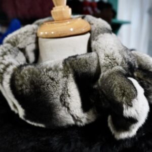 Super Soft Chinchilla Style Rex Rabbit - A Beautiful Scarf - Natural Style