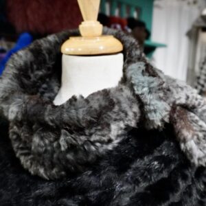 Grey Tones Create this Timeless Fashion Accessory - A Beautiful Rabbit Fur Scarf