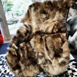 A Stunning Natural 60 Shades of Brown Tanuki Throw