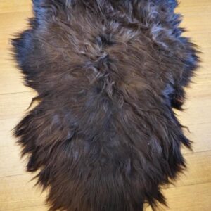 Rust & Black - A Stunning Long Wool Icelandic Sheepskin Rug