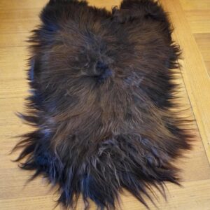 Rust & Black - A Beautiful Long Wool Icelandic Sheepskin Rug