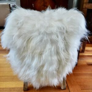 Wonderful White Long Wool Icelandic Sheepskin
