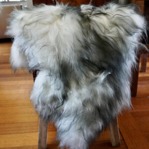 Beautiful Dark Tips Highlight this Beautiful Large Icelandic Long Wool Rug