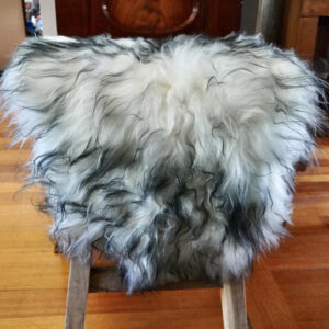 From the Arctic Circle - A Beautiful Dark Tipped Icelandic Sheepskin Rug