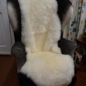 Stunning Super Thick Natural White 2000mm long Sheepskin Rug