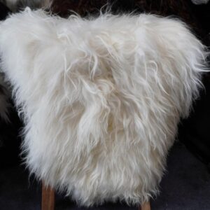 A Style Delight - A Natural White Long Wool Icelandic Sheepskin Rug