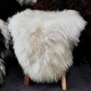 Centuries in the Making -A Wonderful Natural White Icelandic Long Wool Sheepskin Rug