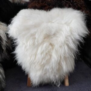 White & Wonderful _A Beautiful Natural White Long Wool Icelandic Sheepskin Rug