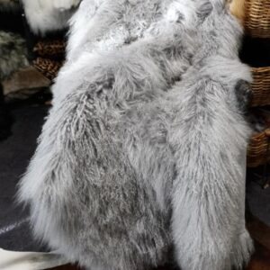 Light as Air - A beautiful Mongolian Long Wool Lambswool 1500 x 1000 mm Throw Rug