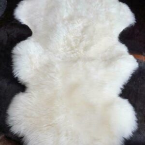 For that Extra Length - A 1600mm Long Natural White Australian Sheepskin Rug