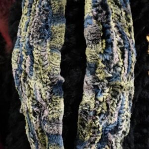 A Beautiful Soft Colouring - A TImeless Style -A Wonderful Thick & Soft Rex Rabbit Fur Infinity Scarf