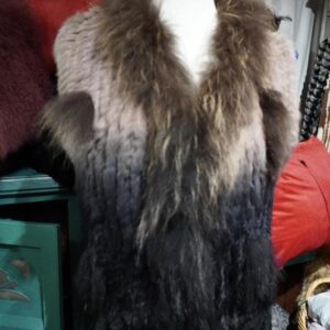 A Gorgeous Tassled Rabbit & Tanuki Vest