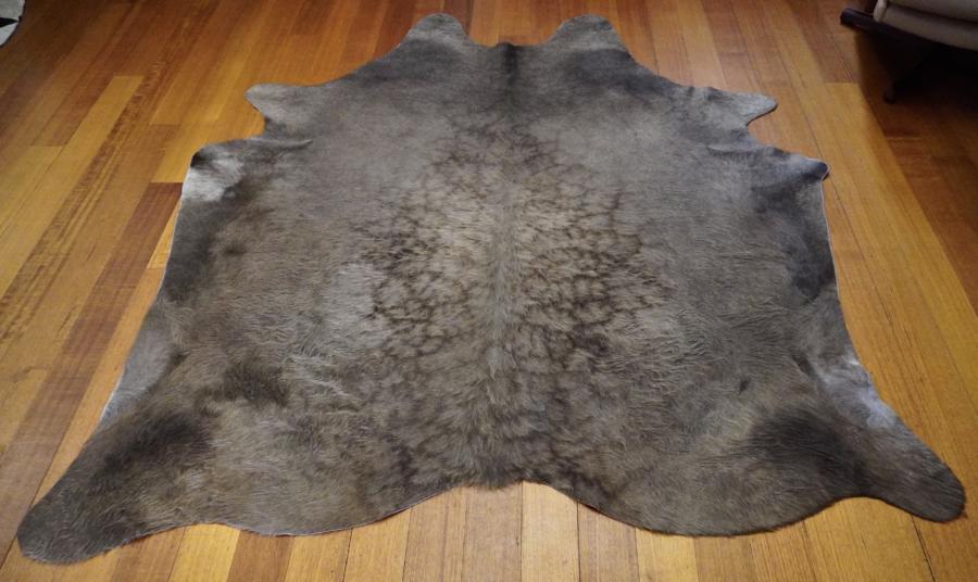 Unique Cowhide Rug A Rare and Unusual Watermarked Patterning - A Premium Hand Selected ...