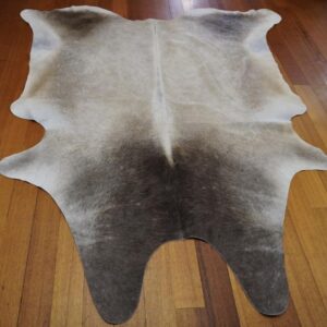 Charcoal & Suede Tones - A Beautiful Brahman Cowhide Rug
