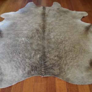 A Rippling Curl & wonderful Pewter Colouring - A Wonderfully Unique Premium Cowhide Rug