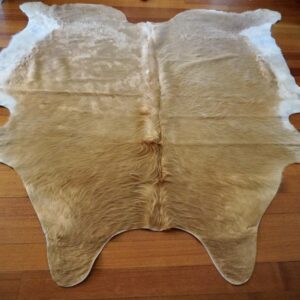 A Great Big Golden Brown Teddy Bear of a Hide - A Gorgeous Cowhide Rug