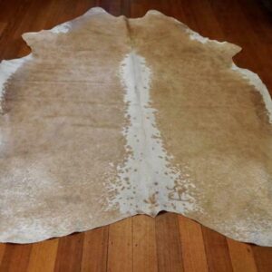 A Massive & Totally Magnificent Jersey Caramel & White Cowhide Rug
