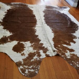 A Massive Hereford Cowhide Rug - Totally Huge and Absolutely Beautiful