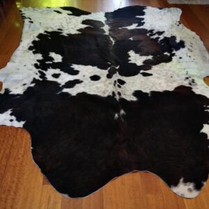 A Seriously Big & Beautiful Tri Coloured Cowhide Rug