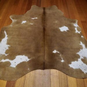 Beautiful in Brown & White - A Lovely Mid Size Premium Cowhide Rug