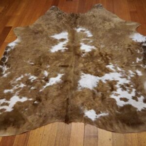 A Thick Curly Winter Coat - Beautiful Markings - A Glorious Cowhide Rug
