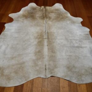 Soft Golden Tones - A Beautiful Medium Size Cowhide Rug