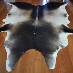 Beautiful Shades of Light and Dark - An Exquisite Cowhide Rug