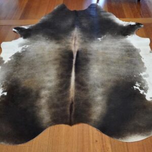 Pretty as a Picture in Smokey Tones - A Beautiful Premium Cowhide Rug