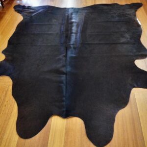 The Darkest of Chocolate Browns - A Simply Beautiful Cowhide Rug