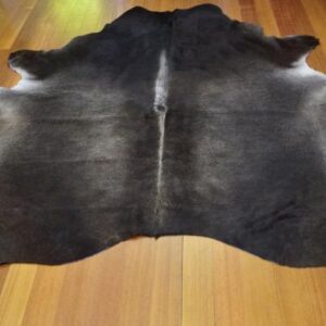 Big & Beautiful in Dark Tones - A Premium Cowhide Rug