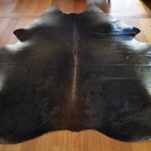 A Dark & Glossy Coat - A Lovely Cowhide RUg