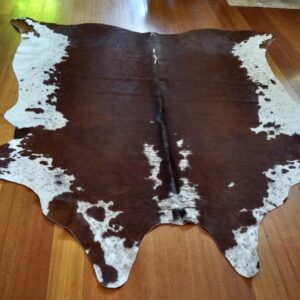 A Beautiful Hereford Cowhide Rug